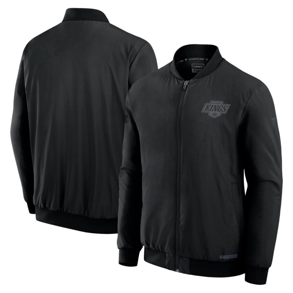 Los Angeles Kings Fanatics Pro Road Full-Zip Bomber Jacket - Black  Men’s Size M